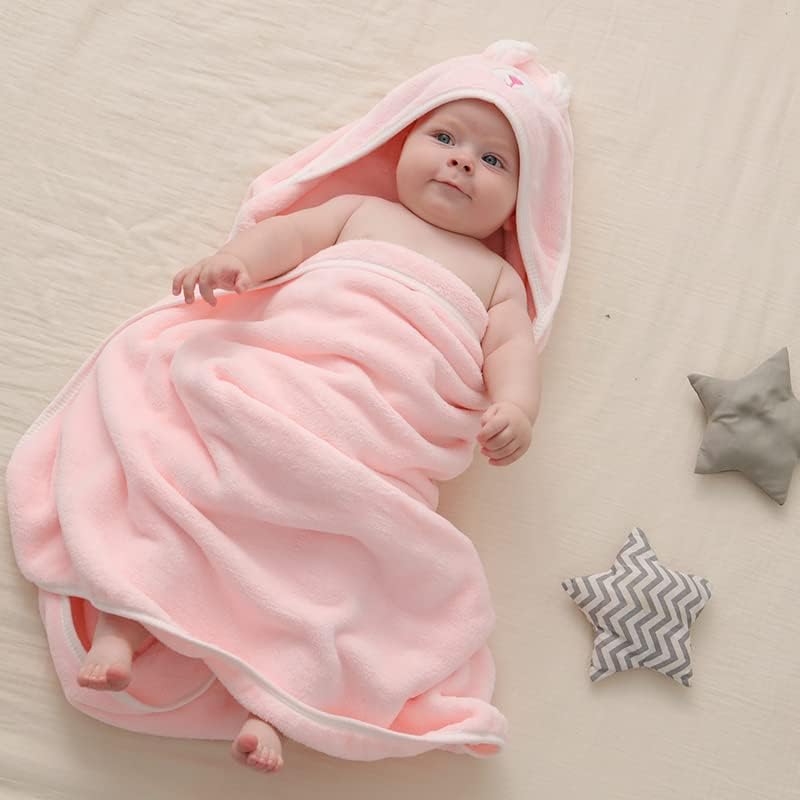 Catteyonce Hooded Baby Bath Towel-Ultra Soft, Absorbent And Hypoallergenic-Baby Bath Towels For Newborn Boy And Girl(Pink Cat, 3