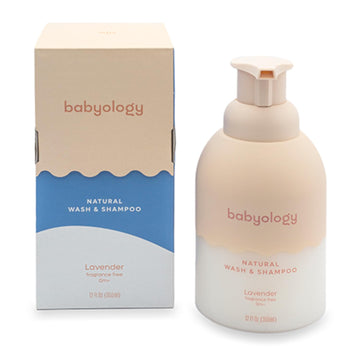 Babyology - 100% Edible Ingredients - All Natural Baby Wash And Shampoo Lavender + Organic Baby Lotion Set - 12 Fl Oz Good For S