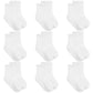 Baby Toddler Socks With Grip- 9 Pairs Anti-Skid Infant Socks For Crawling Walking Playing Non Slip Kids Boys Girls Stay-On Cuffs