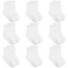 Baby Toddler Socks With Grip- 9 Pairs Anti-Skid Infant Socks For Crawling Walking Playing Non Slip Kids Boys Girls Stay-On Cuffs