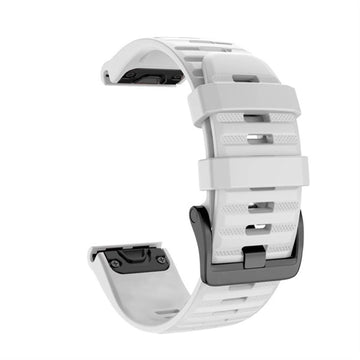 KAVJU 22 26mm Silicone WatchBand Strap For Coros VERTIX 2 Smart watch Quick Easy Fit Wristband Belt Bracelet Correa (Color : Whi