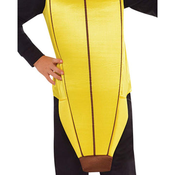 Amscan Goin' Bananas Costume - Standard Child Size - Fun & Vibrant Black & Yellow Fabric - Perfect For Parties & Events, 1 Pc