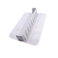 MERISHOPP Bathtub Splash Guard Silicone Sturdy Toy Organizer for Bathroom Bathtub Baby Gray 60x40x10cm