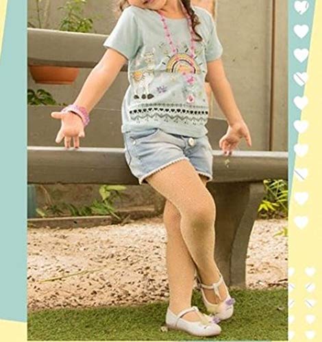 Lxxiashi Toddler Kids Baby Girls Mesh Pantyhose Solid Diamonds Tights Leggings Stockings Pants (Rhinestone - Black + Brown + Lig