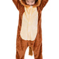 Yolsun Kids Lion Animal Halloween Costume, Deluxe Kids Onesie Dress Up For Boys&Girls