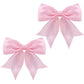 3.5 Inch Satin Hair Bow Hair Clips for Little Girls Baby Toddler Women Kids Bowknot Hair Clip Hairpin Barrettes 2 Pack TSFJ81 (P