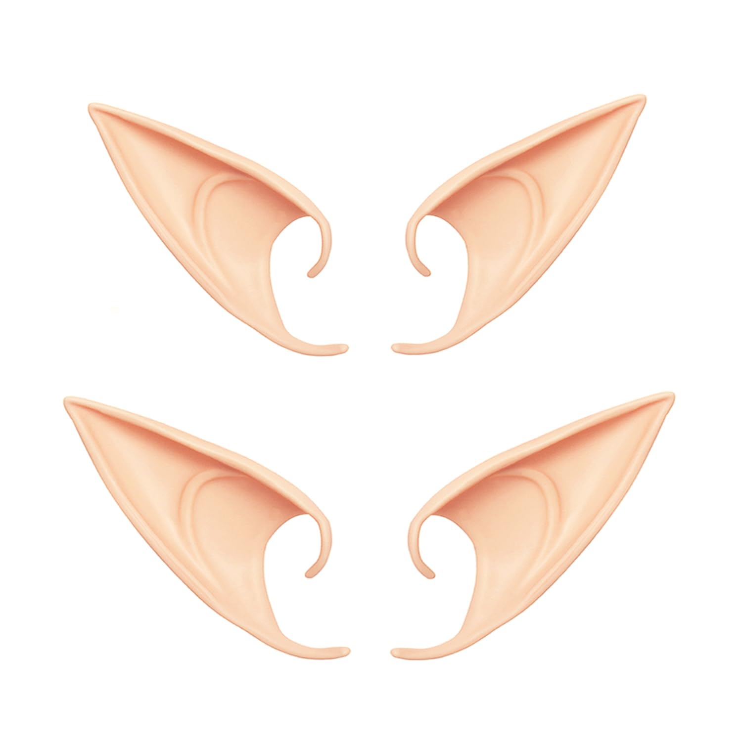 Jxpinet 2 Pairs Cosplay Fairy Pixie Elf Ears For Party Dress Up, Costume Masquerade Accessories, Long Style