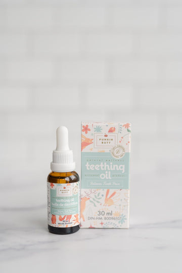 Punkin Butt Natural Teething Oil 30 Ml - Made With Chamomilla For Relieve Tooth Pain, Agitation And Irritability Related To Dent