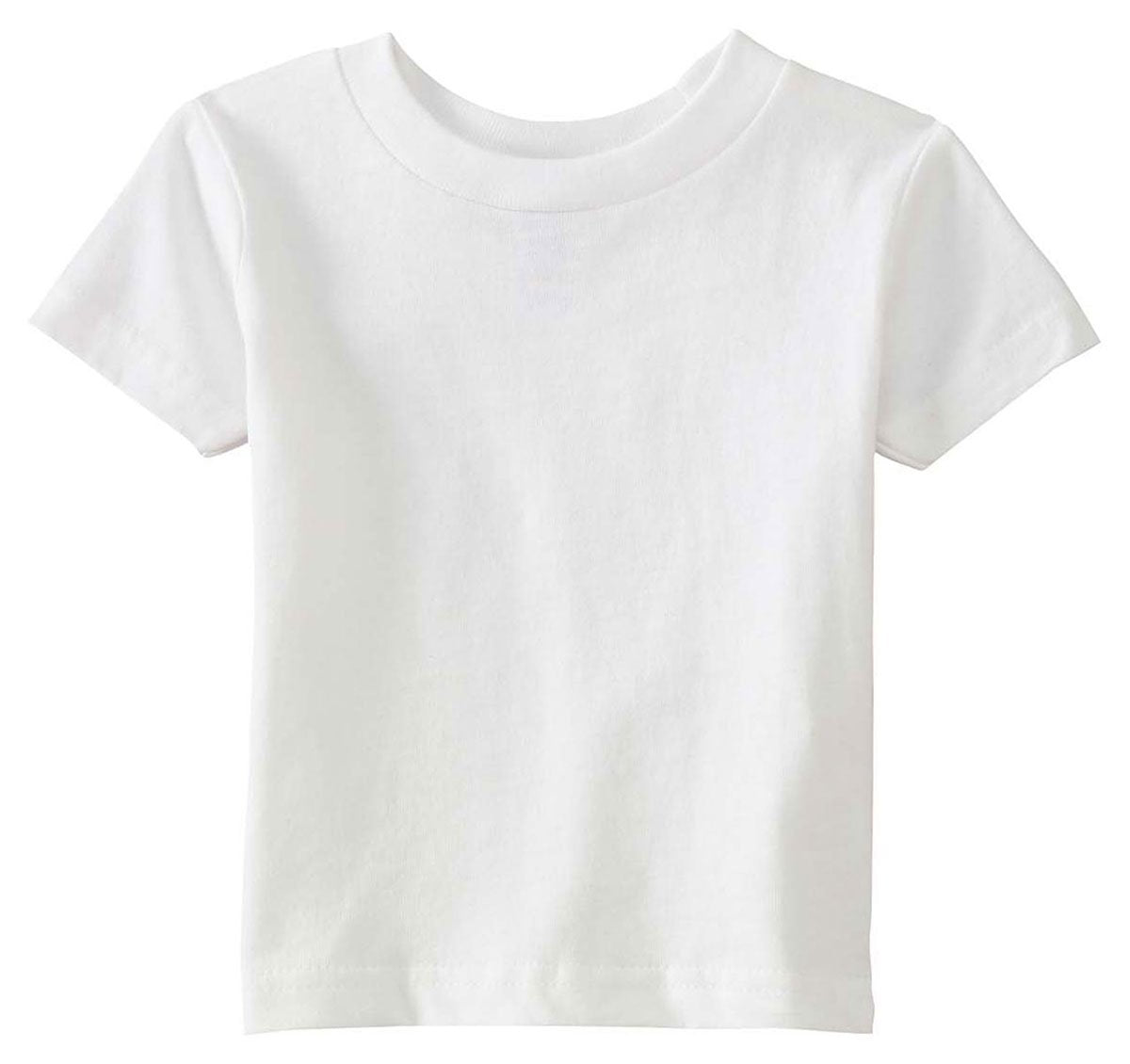 Rabbit Skins Infant Short Sleeve T-Shirt, White, 18 Months