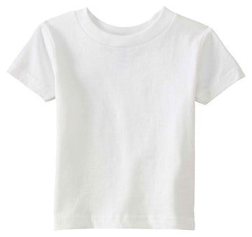 Rabbit Skins Infant Short Sleeve T-Shirt, White, 18 Months