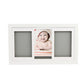 Plushible Baby Hand and Footprint Kit, White Frame with 2 Prints - Baby Picture Frame & Registry Keepsake, Personalized Casting 
