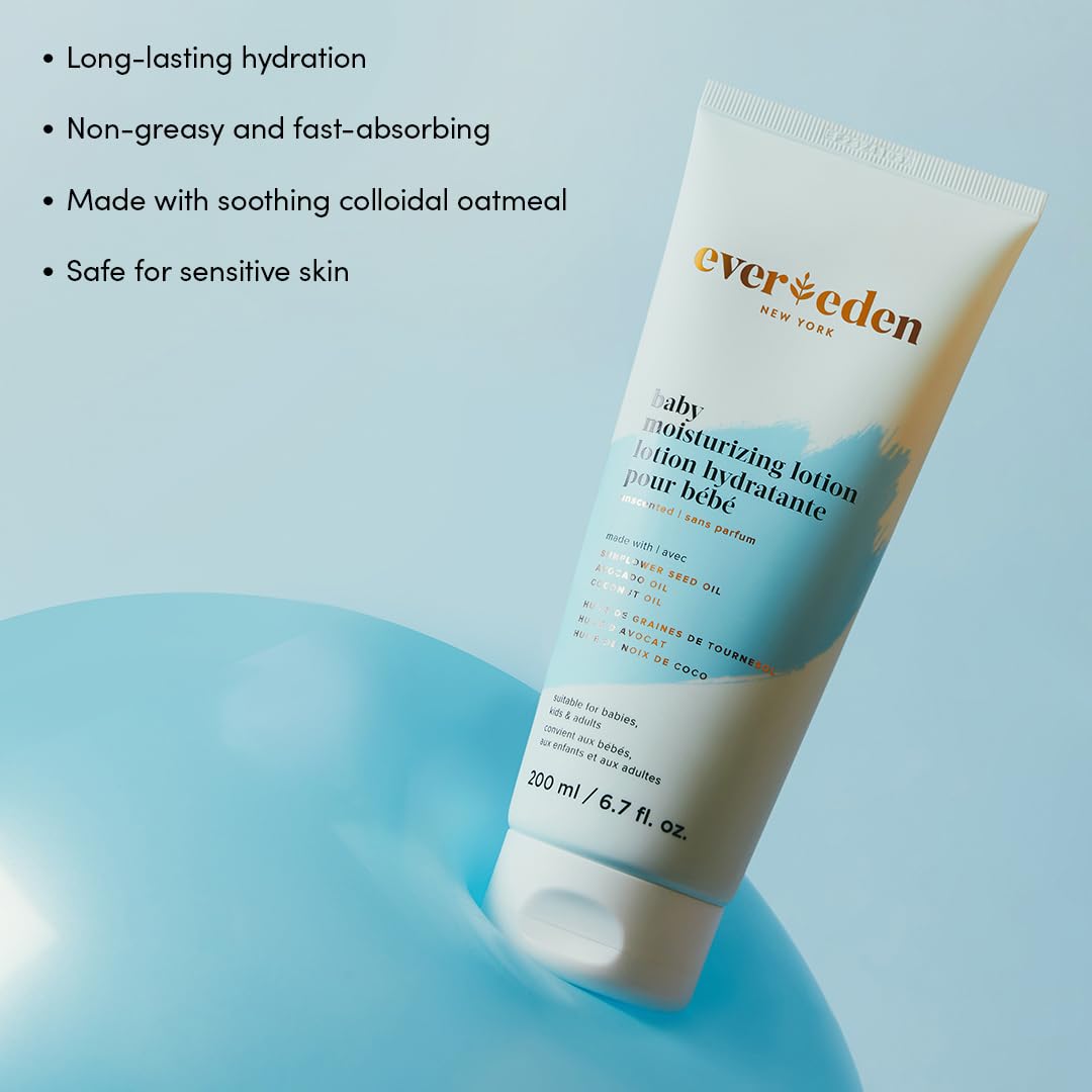 Evereden Baby Bathtime Duo: Baby Lotion For Newborn And 2-In-1 Newborn Shampoo And Body Wash Set - Soothing, Cleansing, & Hydrat