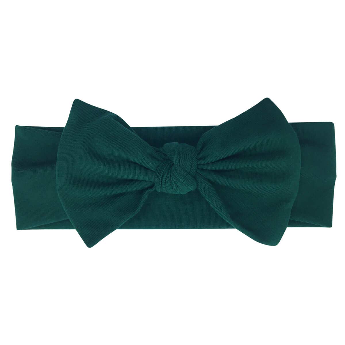 Babygiz Baby Girl Headbands-Infant,Toddler Cotton Handmade Hairbands With Bows Child Hair Accessories (Dark Green)