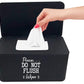 Moorfowl Baby Wipes Dispenser For Bathroom,Please Do Not Flush Wipes Container Holder For Septic System Or Septic Tank, Upgarde