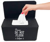Moorfowl Baby Wipes Dispenser For Bathroom,Please Do Not Flush Wipes Container Holder For Septic System Or Septic Tank, Upgarde