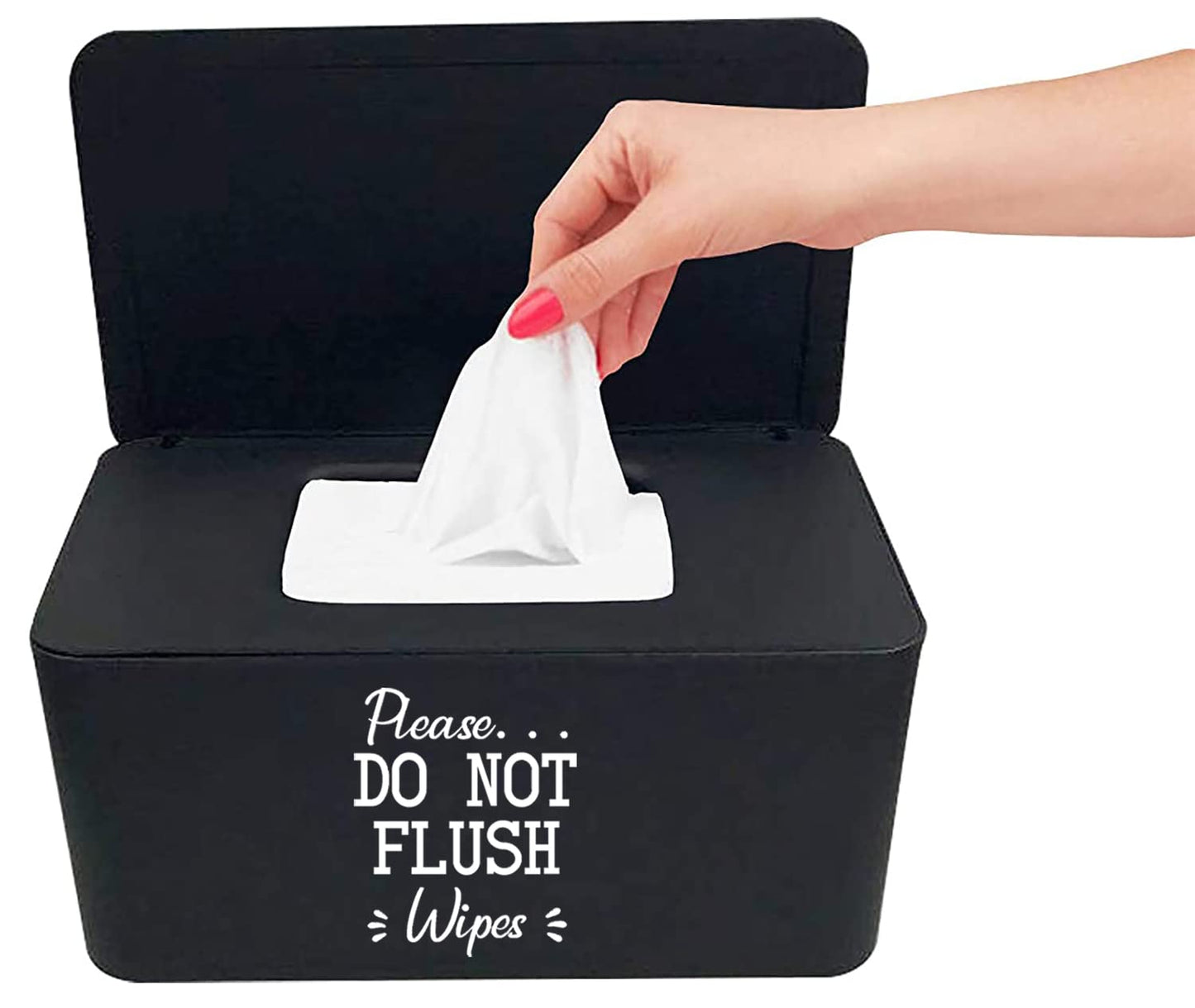 Moorfowl Baby Wipes Dispenser For Bathroom,Please Do Not Flush Wipes Container Holder For Septic System Or Septic Tank, Upgarde