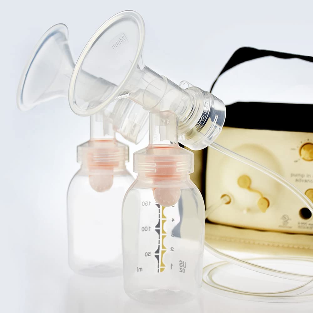 Maymom Breast Pump Kit Compatible with Medela Pump in Style Advanced Pump; 2xTwo-Piece 19mm Breastshield, 2 Valve, 4 Membrane, 2