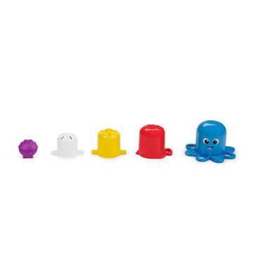 Baby Einstein Ocean Explorers Opuss Stack & Stream Sensory Stacking Cups, Ages 3 Months and up