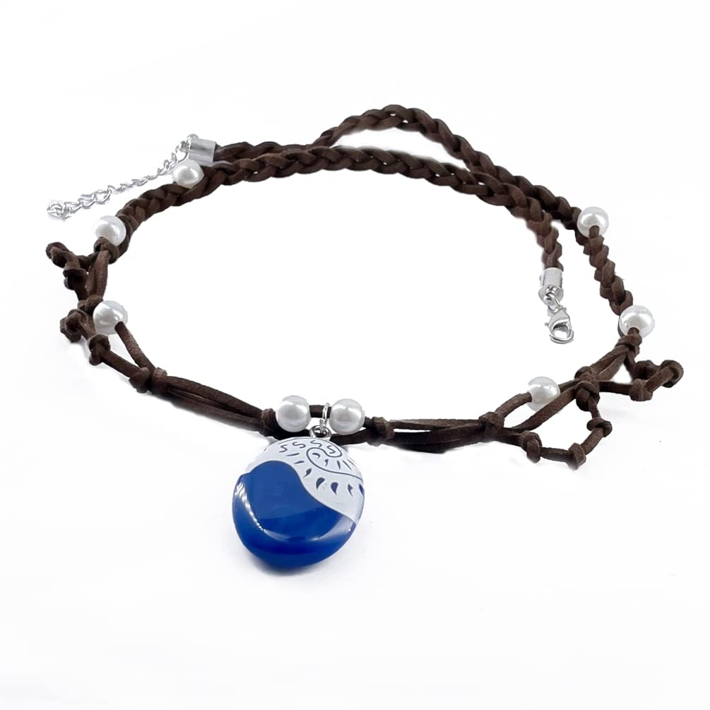 Rauoawby Toddler Little Princess Girls Necklace For Cosplay Moana Party Costume Dress Up With Flower Hair Clip