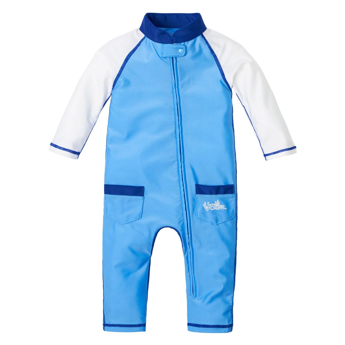 Uv Skinz Baby Boys Sun And Swimsuit With Upf 50+ Sun Protection - One-Piece Swimsuit, Baby And Toddler Full Coverage Swim - Ocea
