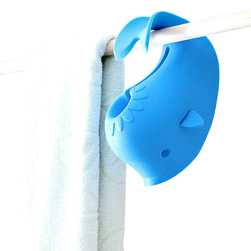 Odowalker Faucet Spout Cover Blue Cute Whale Design, Soft Silicon Bath Tub Toddlers Protection From Injury Cover Universal Fit B