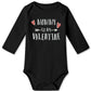 Besserbay Valentine'S Day Baby Long Sleeve Heart Bodysuit Infant Mommy Is My Valentine Envelope Neck Black Onesie 3-6 Months