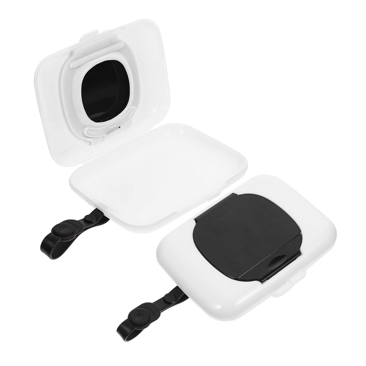 FELTECHELECTR 2Pcs Portable Wipes Dispenser Travel Friendly Wipe Holder for Easy Access Material for Diaper Bags Strollers