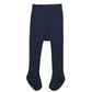 Century Star Soft Toddler Tights - Thick & Warm, Baby Girl Leggings & Stockings, 6-12 Months, White & Navy