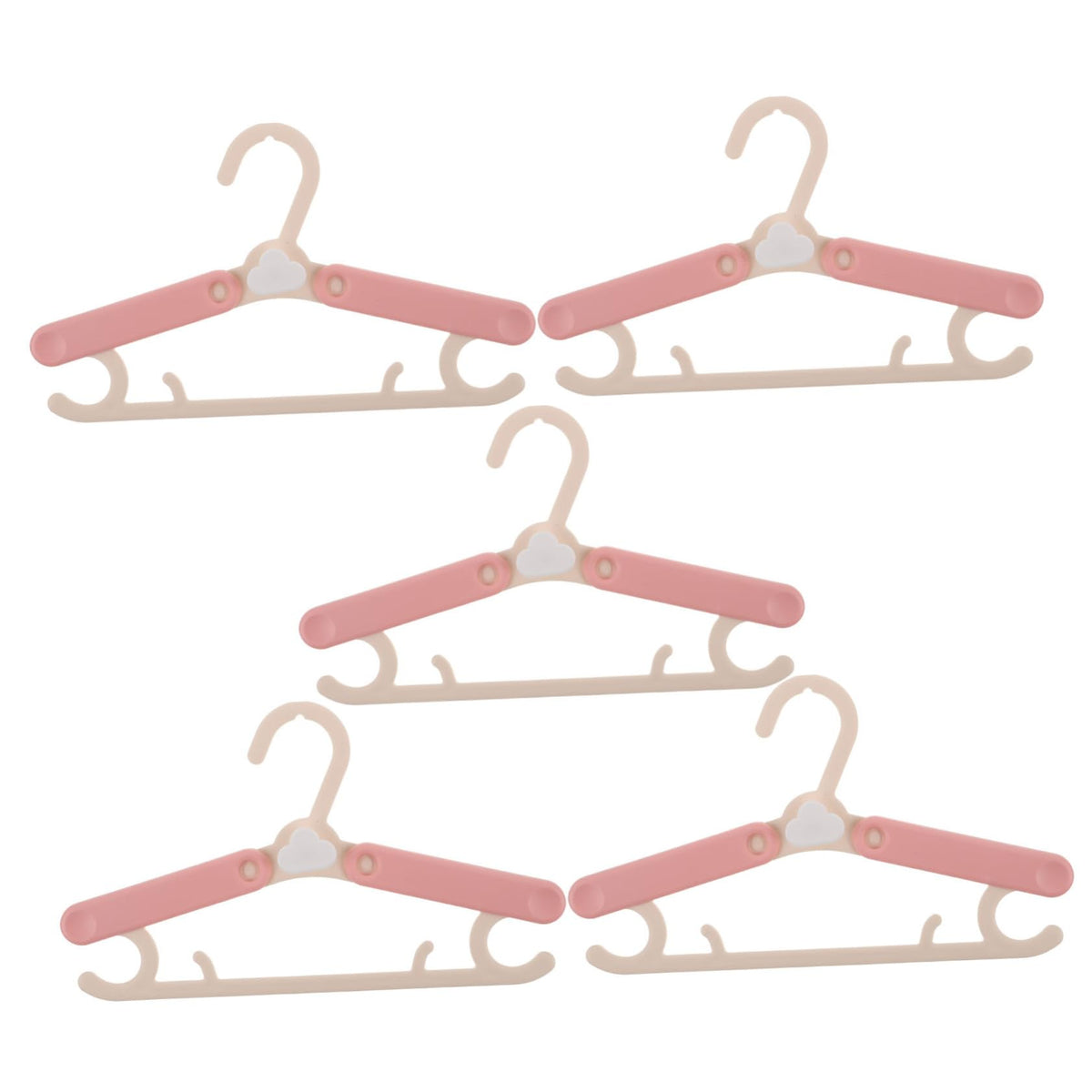 ifundom 5pcs Adjustable Hangers for Boy Girl Clothing Telescopic Nonslip Boy Girl Garment Hangers Versatile Nursery Organizer f