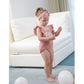 Detigee Baby Girl 1St Birthday Bodysuit Toddler Backless Jumpsuit With Headband (Pink01,12-18 Months)