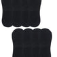 Cotson AntiSlip Unisex Cotton Invisible No Show Cotton Loafer Socks With Anti Slip Silicon Grip (Black) (8)