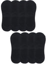Cotson AntiSlip Unisex Cotton Invisible No Show Cotton Loafer Socks With Anti Slip Silicon Grip (Black) (8)