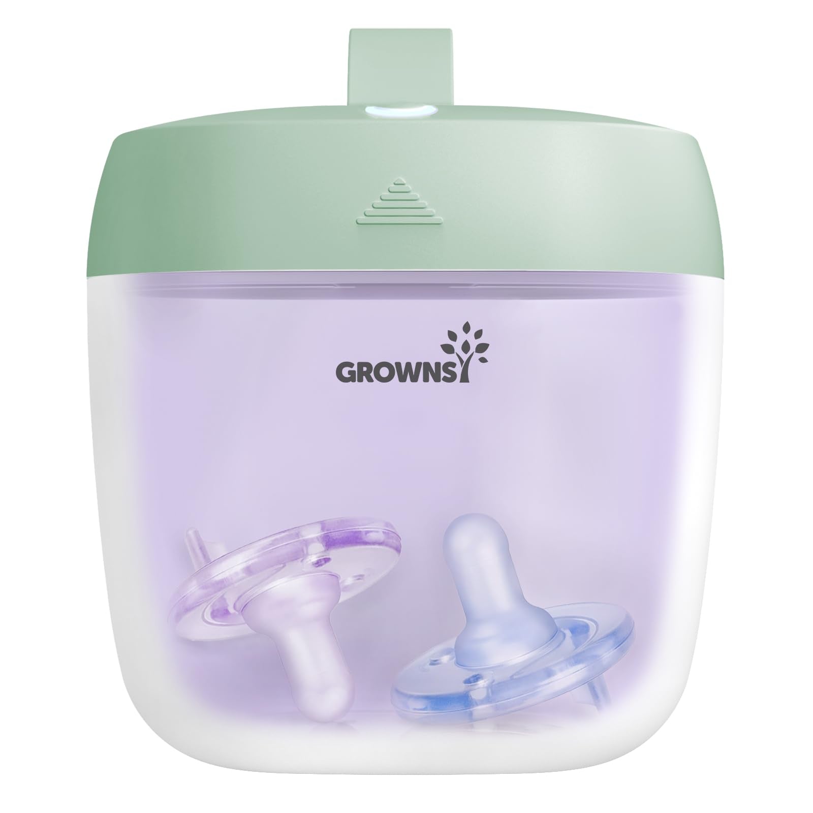 Grownsy Pacifier Sanitizer Portable, Uv Light Sanitizer On The Go, Usb Charging Sanitizer Case, Mini Pacifier Sanitizer 99.99% C