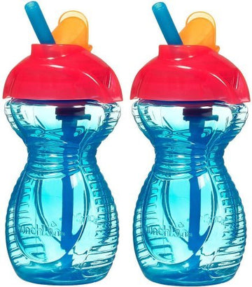 Munchkin Click Lock 2 Count Flip Straw Cup, 9 Ounce, Assorted Colors