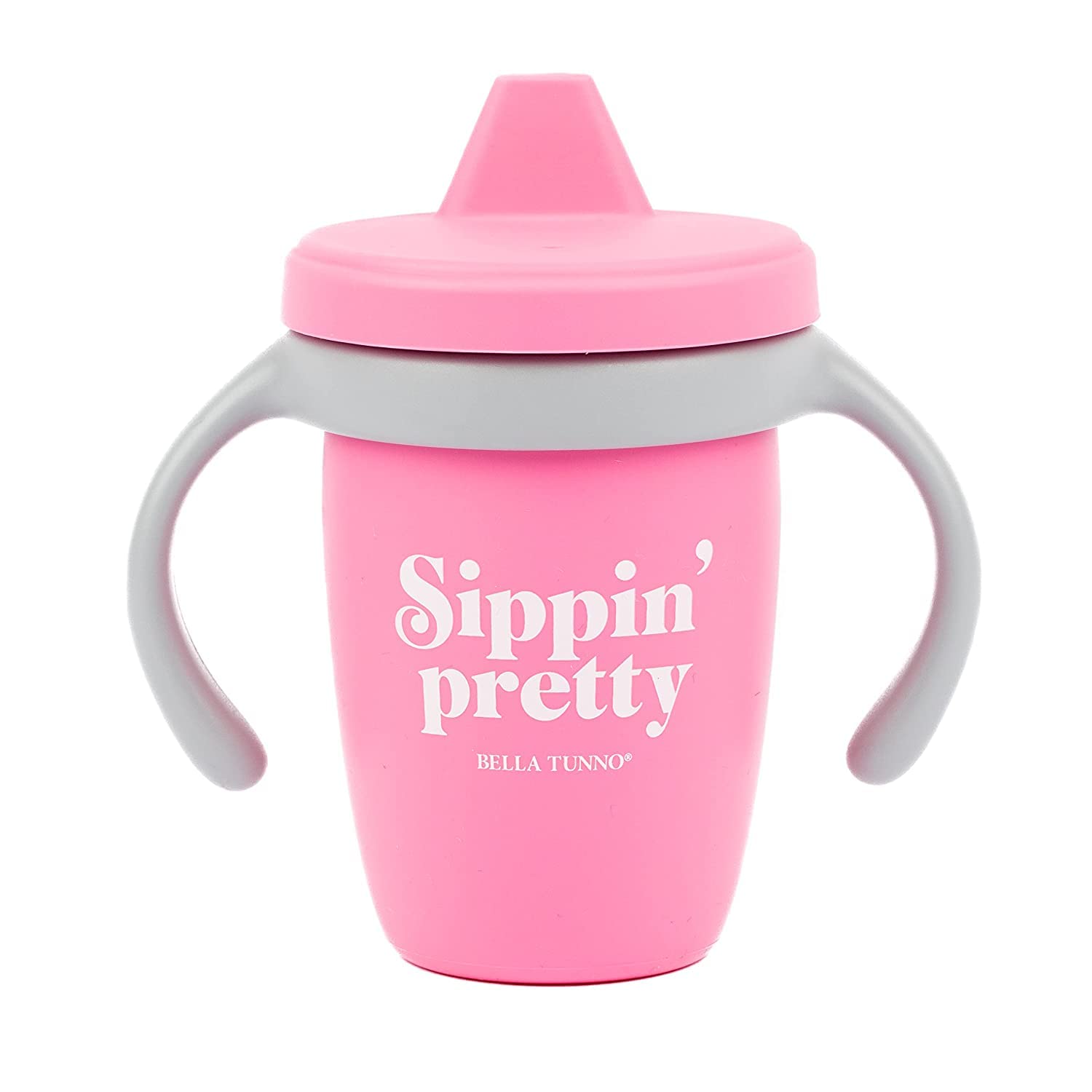 Sippy Cup by Bella Tunno, Silicone Training Cup with Transition Handles for Infants, Toddlers & Kids, Babies 6-12 Months & Toddl