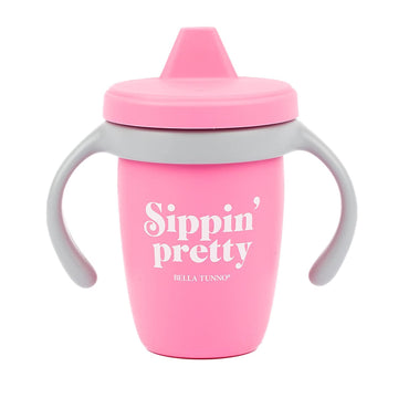 Sippy Cup by Bella Tunno, Silicone Training Cup with Transition Handles for Infants, Toddlers & Kids, Babies 6-12 Months & Toddl
