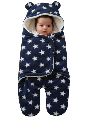 Aakriti Super Soft Printed Baby Blanket for Newborn||Ac Room Blanket for Summer||Infants Winter Swaddler||All Season Hooded Blan