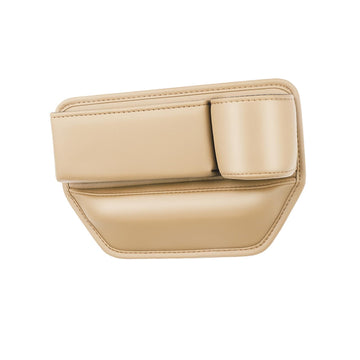 MERISHOPP Car Seat Gap Filler Seat Gap Pocket with Cup Holder Center Console Organizer Co Pilot Seat Beige| Motors|Automotive To
