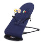 Moppets DreamOn Infant Natural Swing Bouncer | Compact, Foldable And Multi Recline Back | With Removable Toybar/Fidget Bar (Blu