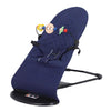 Moppets DreamOn Infant Natural Swing Bouncer | Compact, Foldable And Multi Recline Back | With Removable Toybar/Fidget Bar (Blu