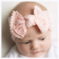 Canb Baby Hair Bow Headband Infant Toddler Bow Stretchy Knot Nylon Baby Headbands Baby Accessories (Pink)