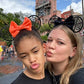 Clgift Rainbow Sparkle Sequin Mouse Ears: Classic Red Minnie, Orange Mickey For Halloween (Orange Black Web)