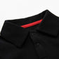 Teach Leanbh Baby Boys Pure Color Cotton Short Long Sleeve Polo Bodysuit 3-24 Months (Navy/Long Sleeve, 6 Months)