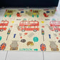 Wengty Double Sided Waterproof Baby Play Mat, Reversible Design, Extra Large Cushioned Surface, BpaFree Foldable Foam, Multicol