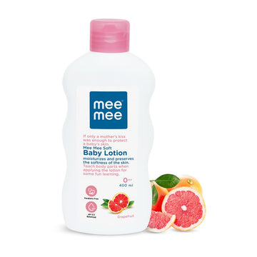 Mee Mee Moisturizing Baby Lotion 400ml for Face & Body | Chamomile & Grapefruit Extracts | For All Skin Types, For Newborns/Kids