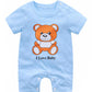 Bold N Elegant Cute Animal Print Cotton Half Sleeve Newborn Baby Boy Girl Rompers Jumpsuit Baby Onesie Bodysuit For Infant Toddl