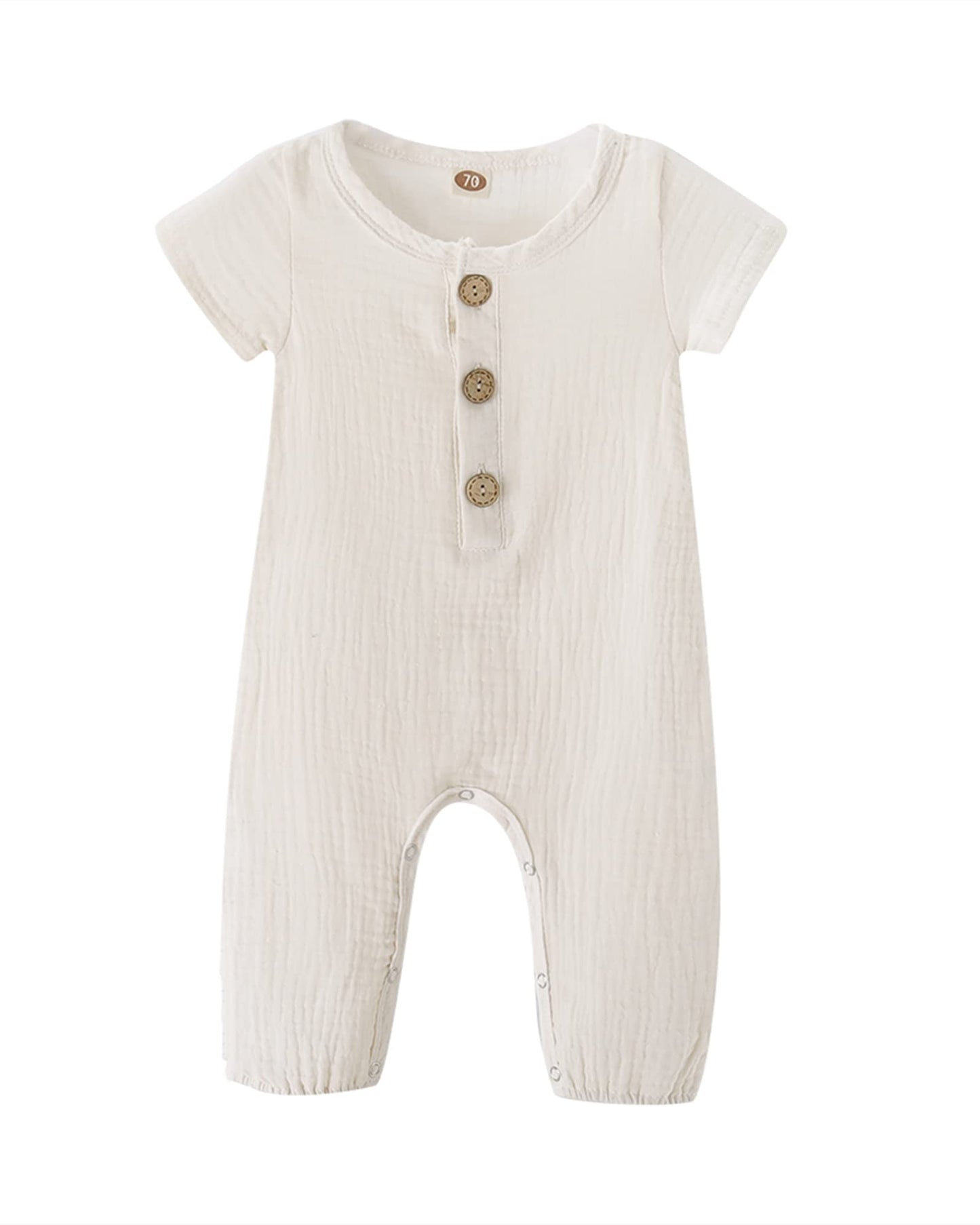 Saeaby Baby Girl Clothes Summer Outfit Infant White Jumpsuit Short Sleeve Romper Bodysuit Newborn Clothes One Pieces Outfit For