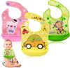 Babygo Silicone Baby Bibs | Adjustable Neckline Feeding Apron Bibs, Detachable, Waterproof, Washable, BpaFree & Reusable Soft S