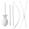 UJEAVETTE Clamp Base Baby Crib Mobile Stand ABS Plastic Melody Box Hanger Stand White for Babies, White