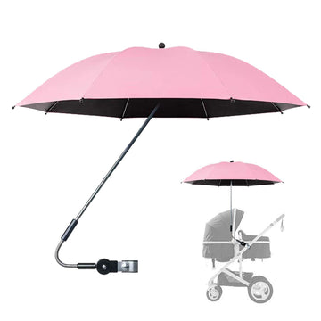 Generic Baby Stroller Umbrella, Pram Parasol, Sun Parasol for Pram, Stroller, Pushchair and Bugg, 50+ UV Protection Umbrella wit